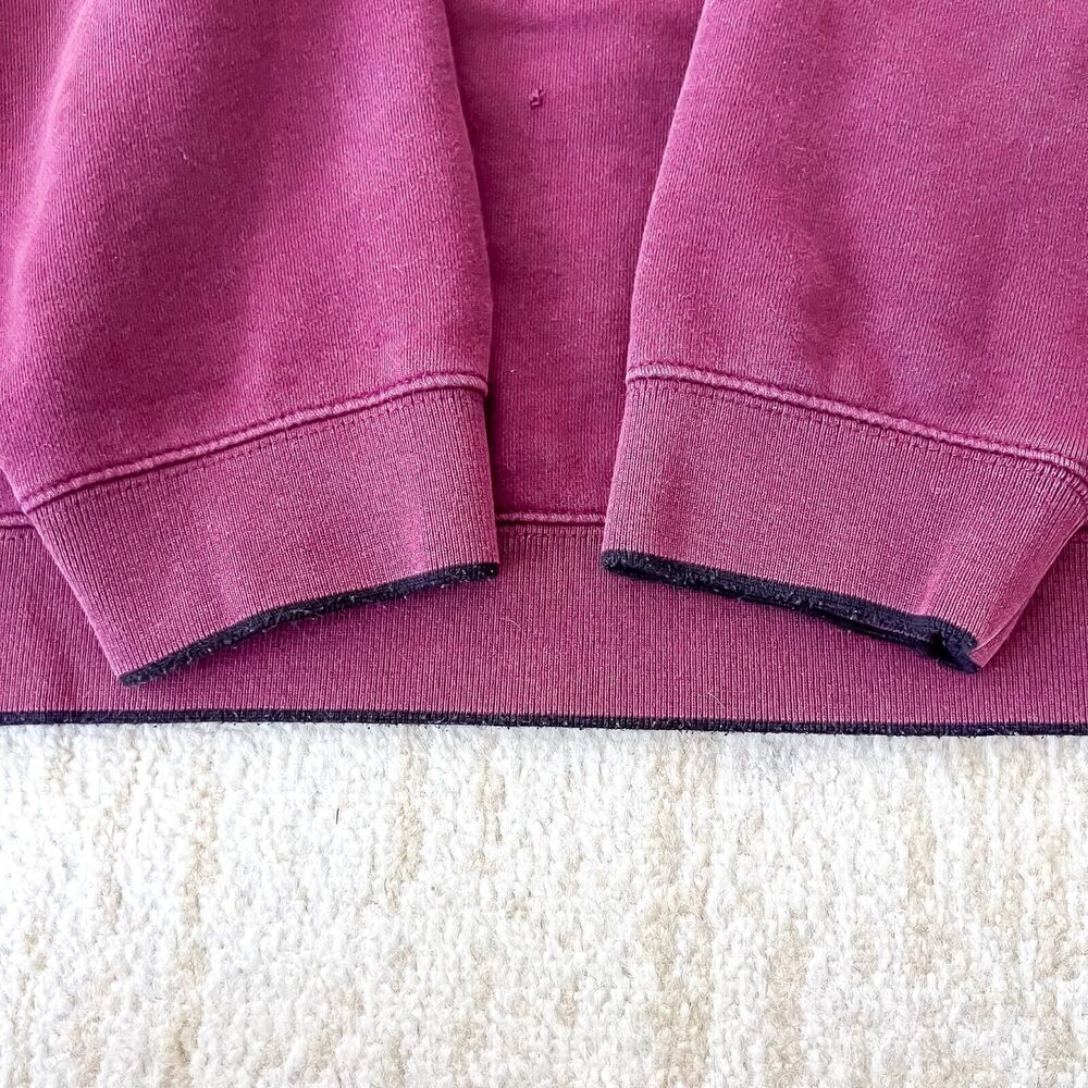 Croft and Barrow Moose Sweatshirt Mens XL Embroidered Vintage Burgundy Hunting - Picture 7 of 10